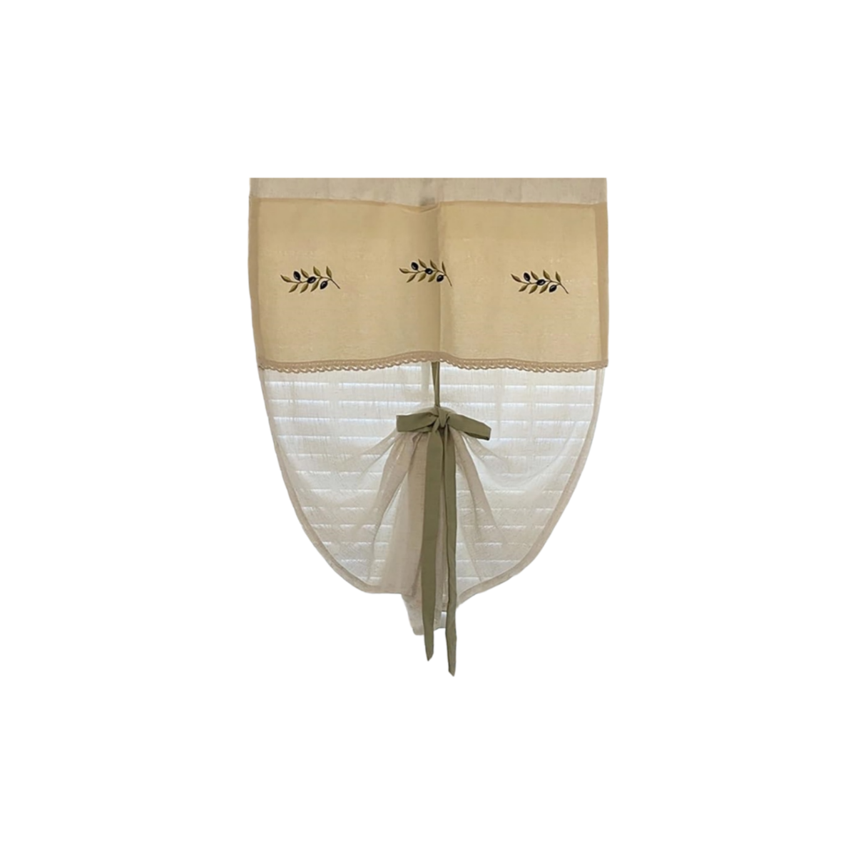 Farmhouse Cotton Linen Roman Curtain