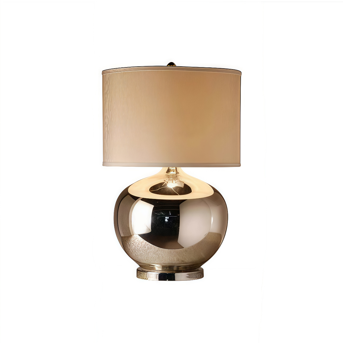 Golden Glow – Luxury Table Lamp with Mirror Finish Elegance|High-gloss mirror finish in luxurious gold