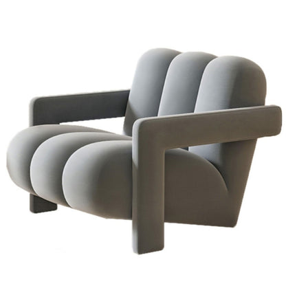 Gray Modern Flannel Lazy Chair|Stylish Comfort