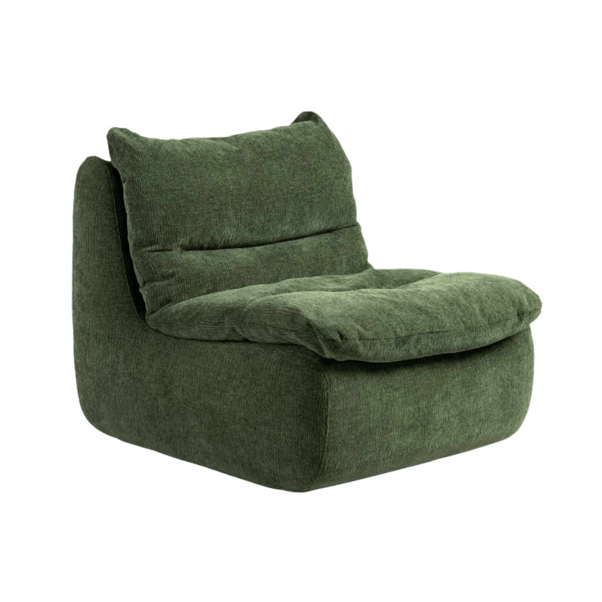 Mid-Century Chenille Lounge Sofa|Nylon-Resistant Compressible Sponge