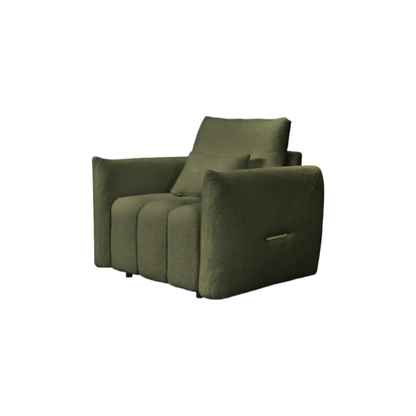 Green Modern Teddy Accent Chair|Stylish Design with Classic Elements