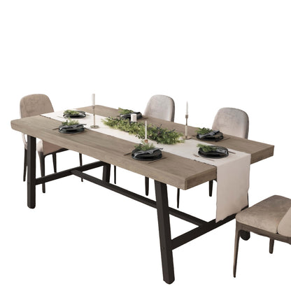 Grey Industrial Dining Table|Ergonomic Comfort
