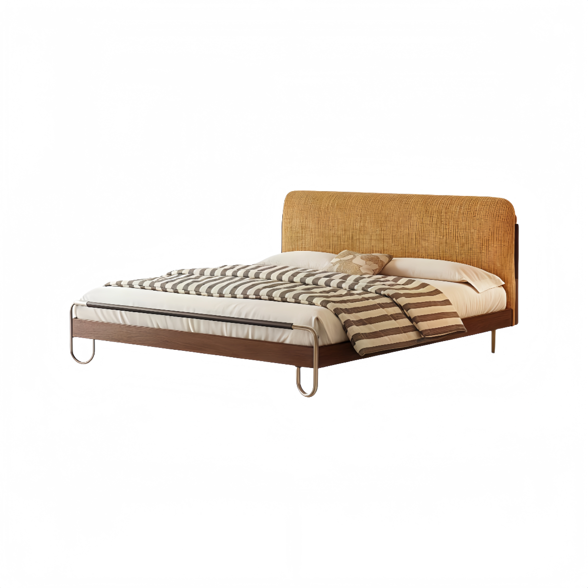 Hawthorne Rustic Bed|Solid wood construction with a rustic, vintage finish