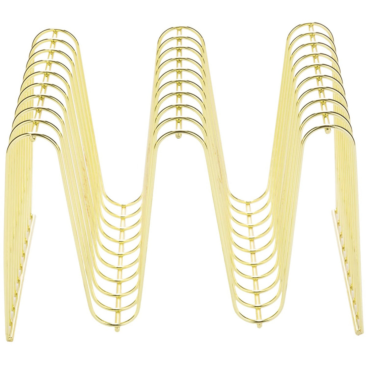 Modern Brass Wire Desktop Organizer|Elegant brass finish that resists tarnishing and corrosion