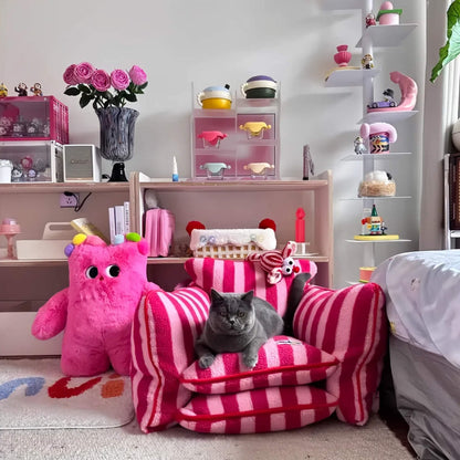 Dopamine Stripe Pet Sofa
