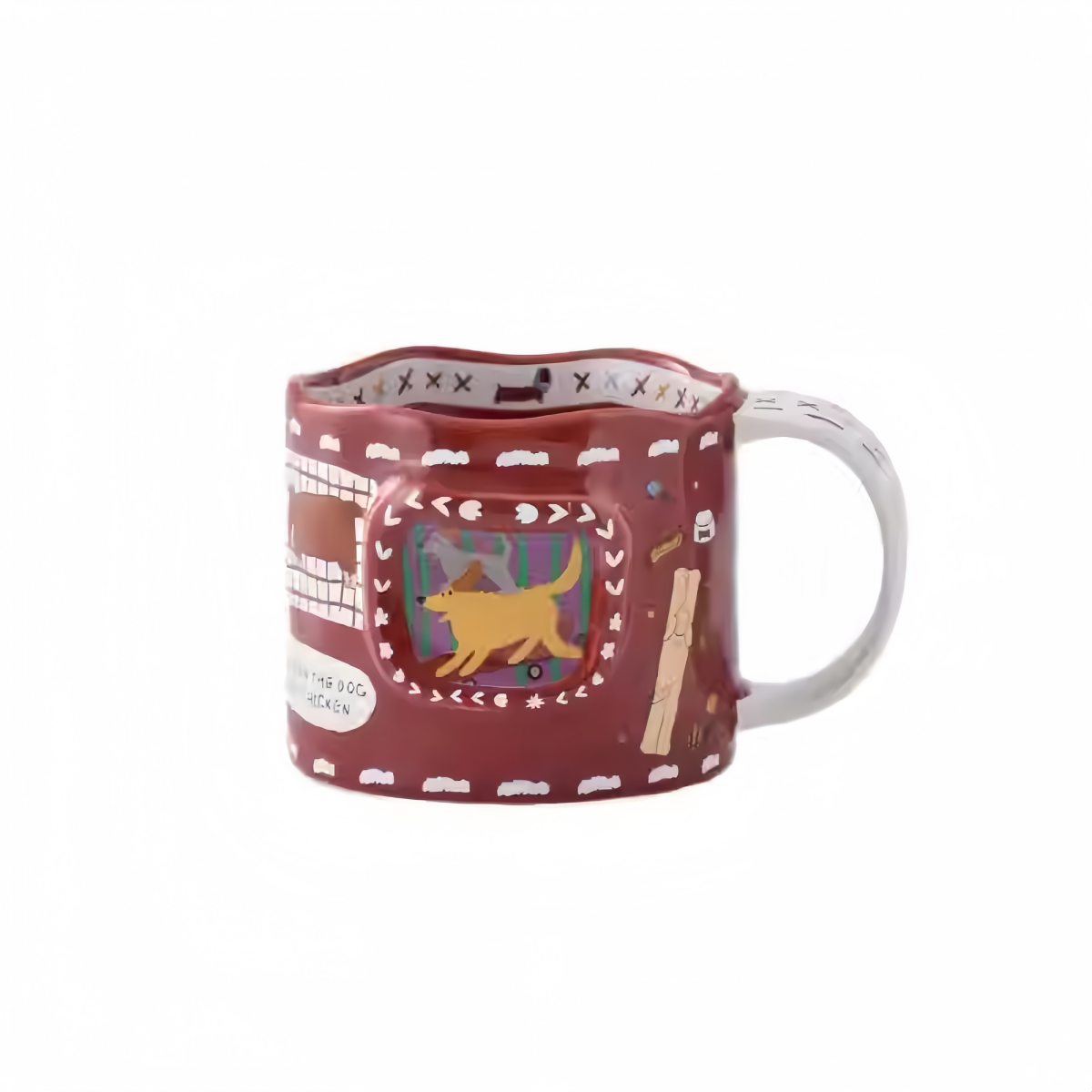 Patchwork Pups Vintage Ceramic Mug