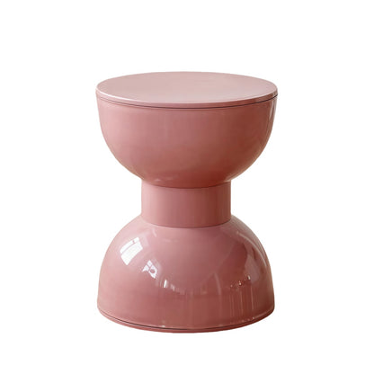 Pink Modern Hourglass Side Table|Stable Hourglass Design
