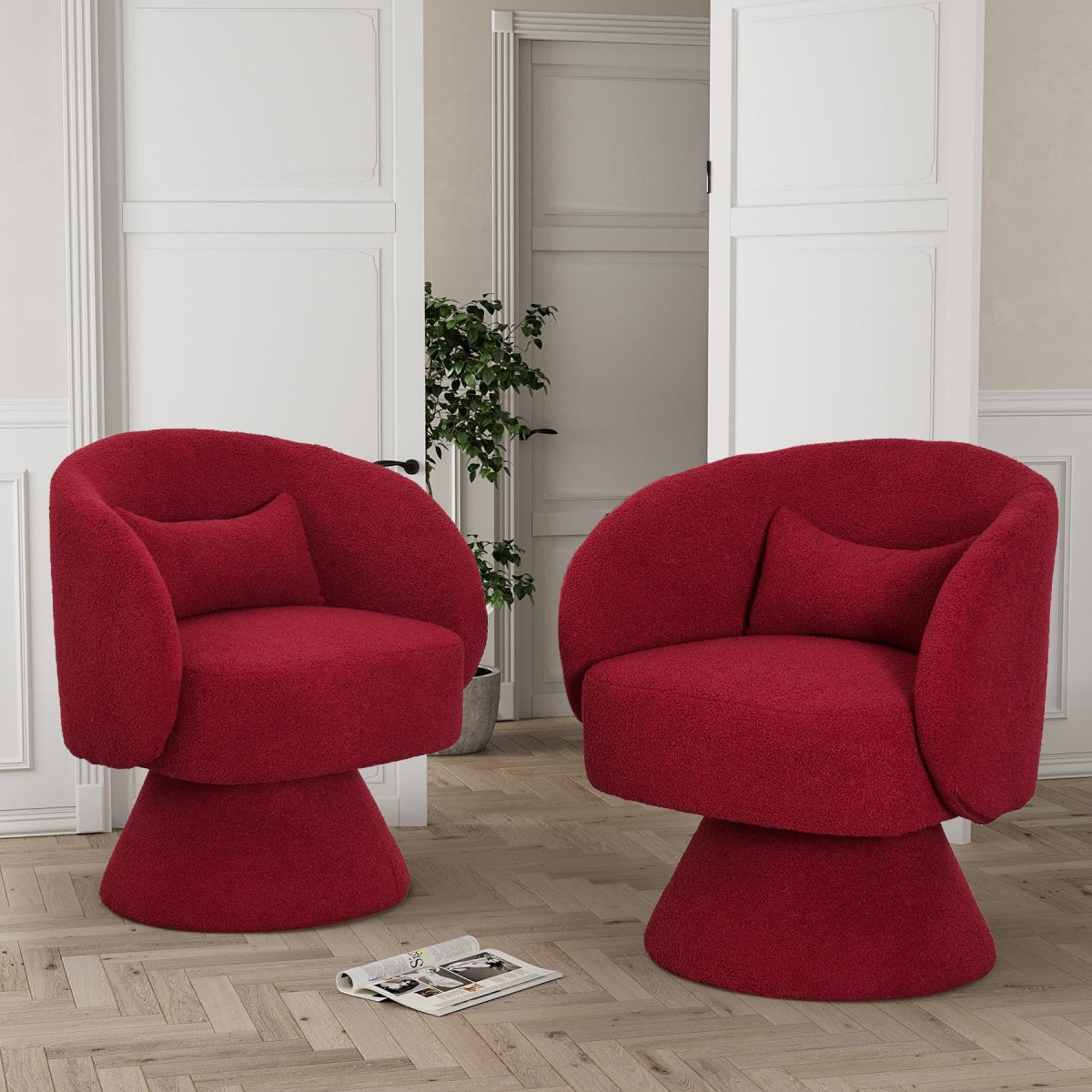 Sable Swivel Barrel Chair