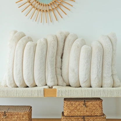 Faux Fur Plush Throw Pillow Covers