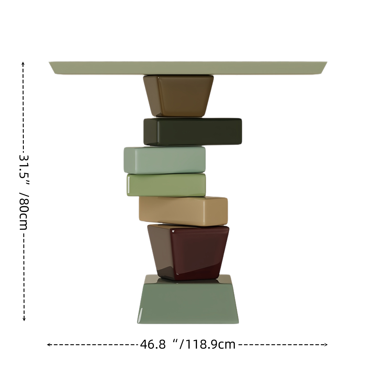 Creative Color Block Side Table & Console