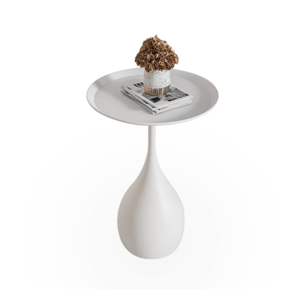 Modern Metal Round Side Table