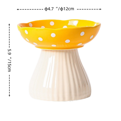 Toadstool pet bowl