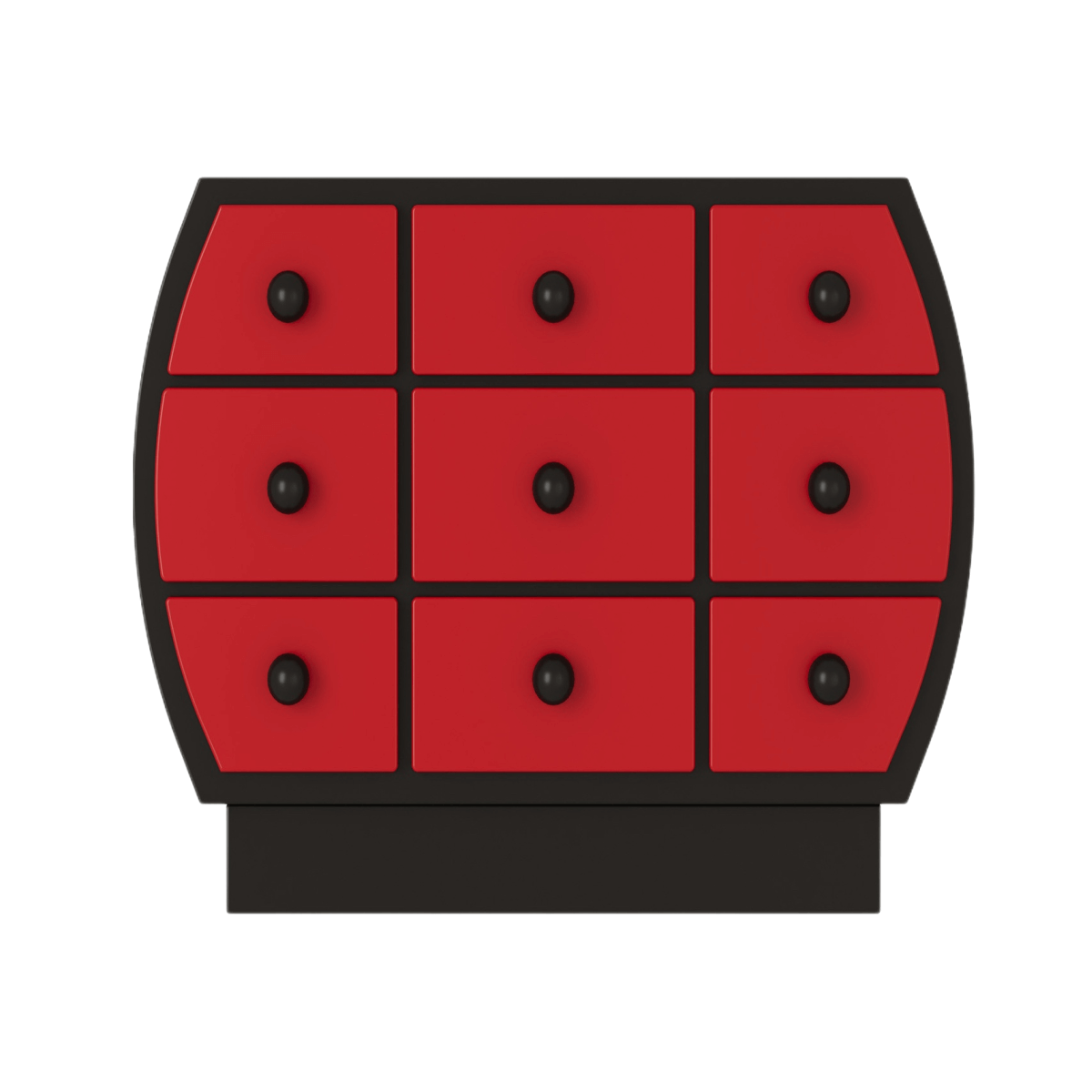 Gourd 9-Drawer Vintage Cabinet