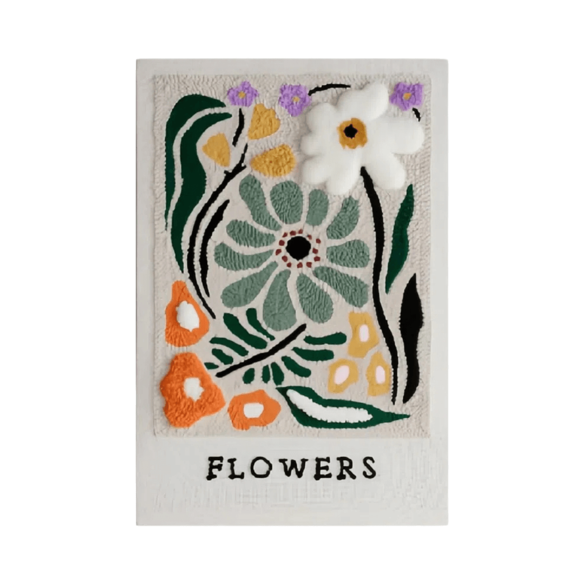 Floral DIY Punch Needle Embroidery Kit