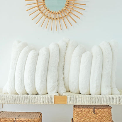 Faux Fur Plush Throw Pillow Covers