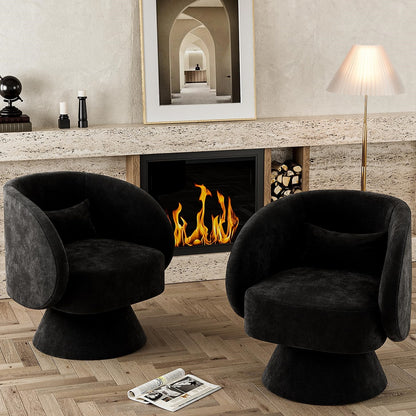Sable Swivel Barrel Chair