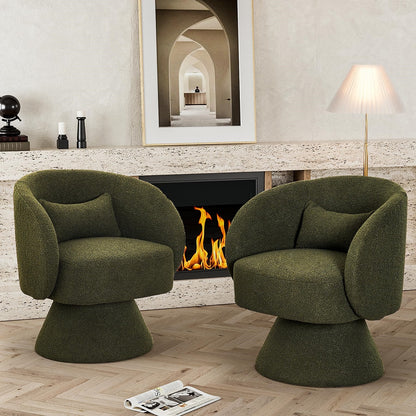Sable Swivel Barrel Chair