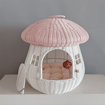 Mushroom House Cat Bed