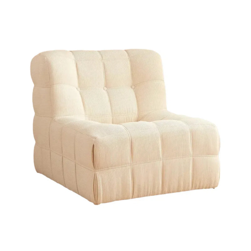 Box Tufted Mochi Sofa™ Lounge Chair（White）