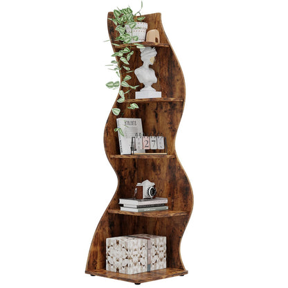 The Winding Grove Corner Shelf|Space-Saving Form