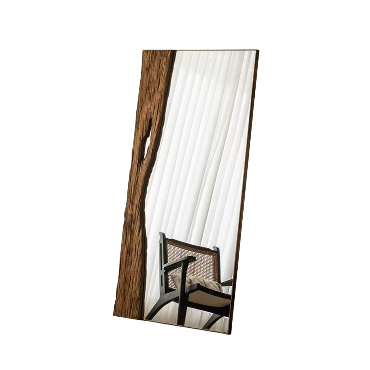 Wabi-Sabi Solid Wood Floor Mirror
