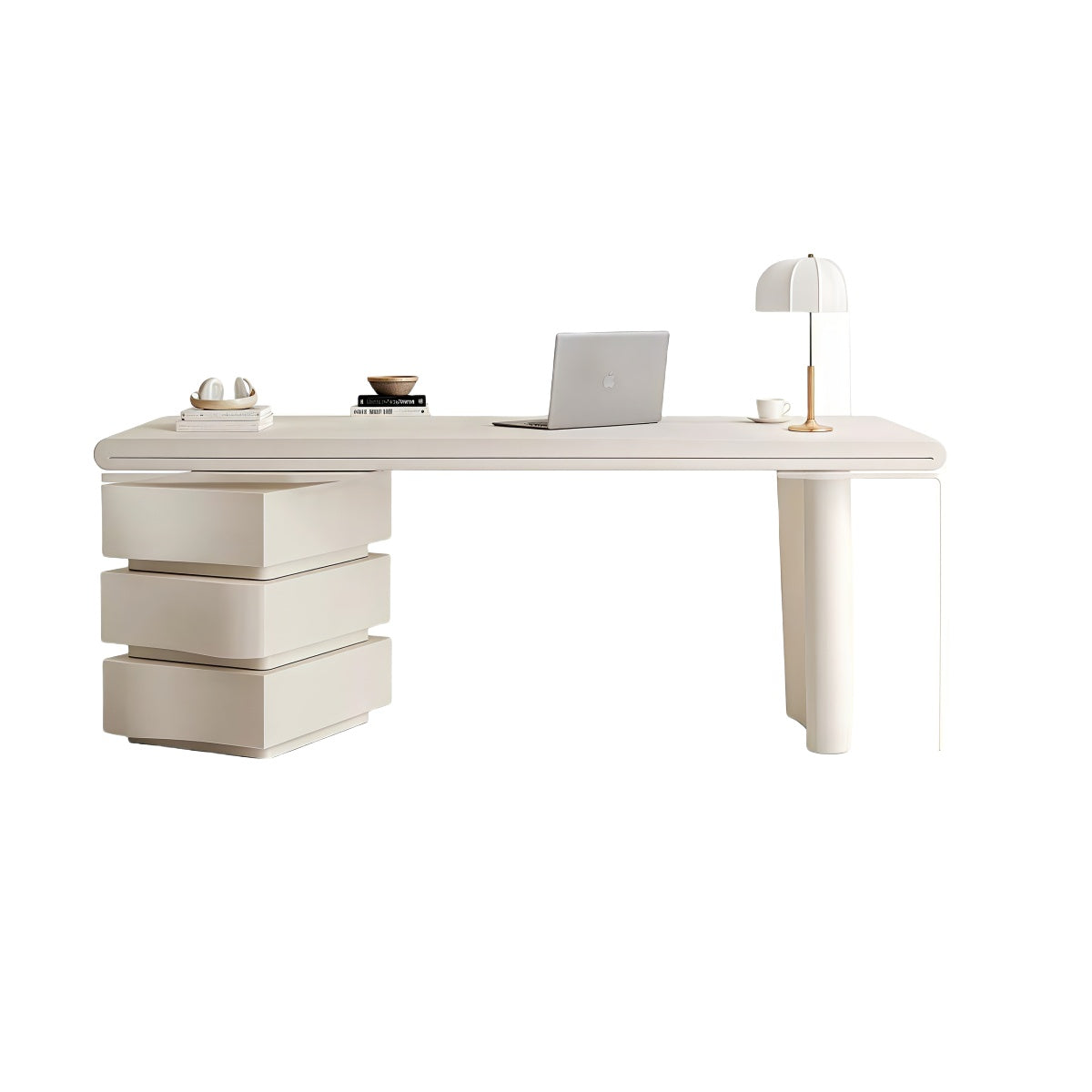 Ivory Breeze Workstation|Spacious Desktop