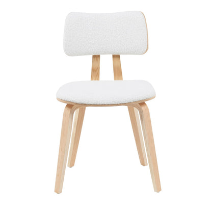 White Living Jaguar Mid-Century Dining Chair|Durable Walnut Wood Finish