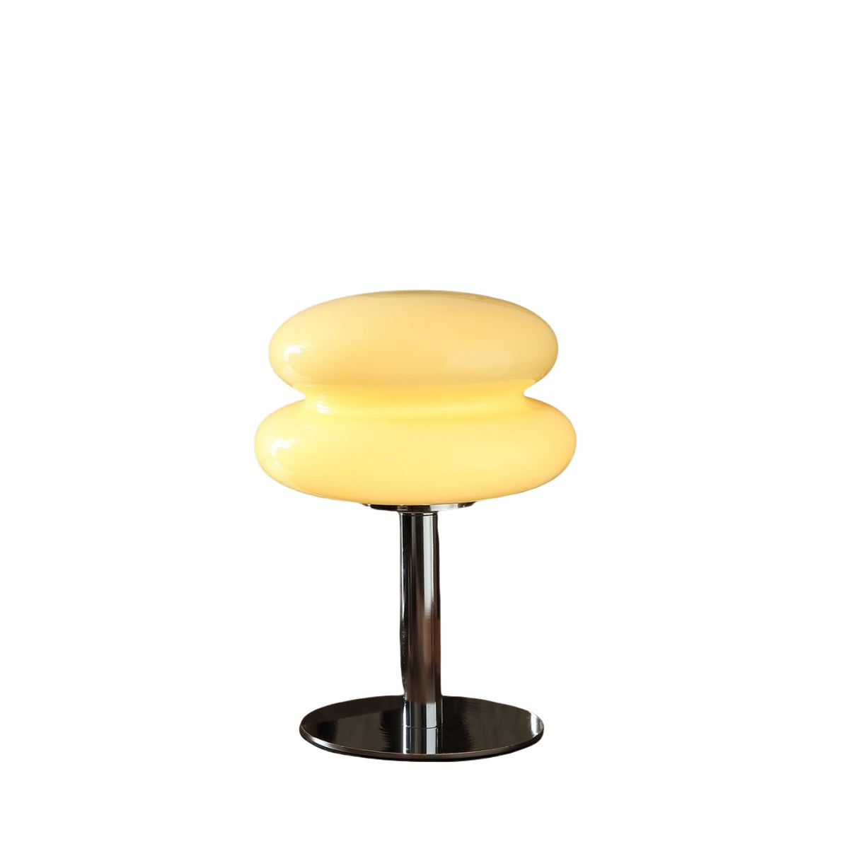 Yellow Egg Tart Mushroom Lamp |Stepless Dimmable Brightness: Includes a G9 LED bulb and rotary dimmer switch to adjust lighting from soft ambient glow to bright reading light.