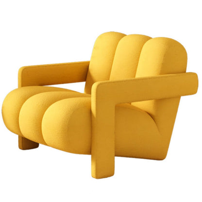 Yellow Modern Flannel Lazy Chair|Comfortable Seating