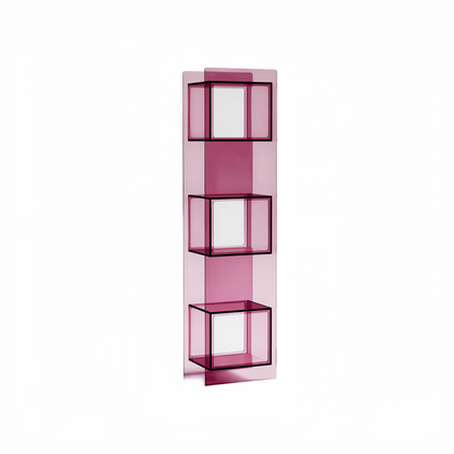 colorful acrylic bookshelf modern display rack for small spaces