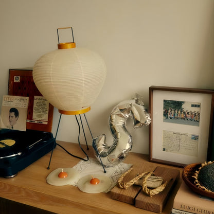 Atelier Glow Rice Paper Tripod Table Lamp