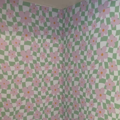 Retro Floral Peel and Stick Wallpaper