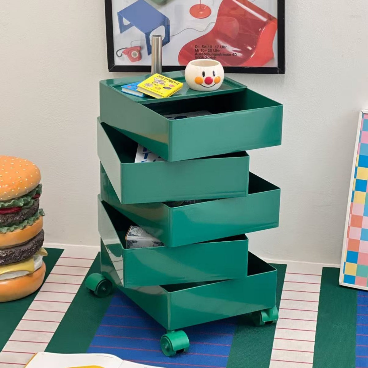 Chic Nordic Rotating Storage Cabinet