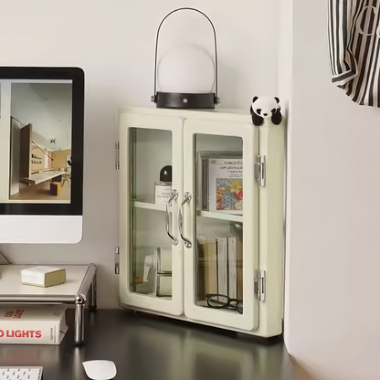 Retro Metal Triangle Corner Cabinet