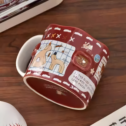 Patchwork Pups Vintage Ceramic Mug