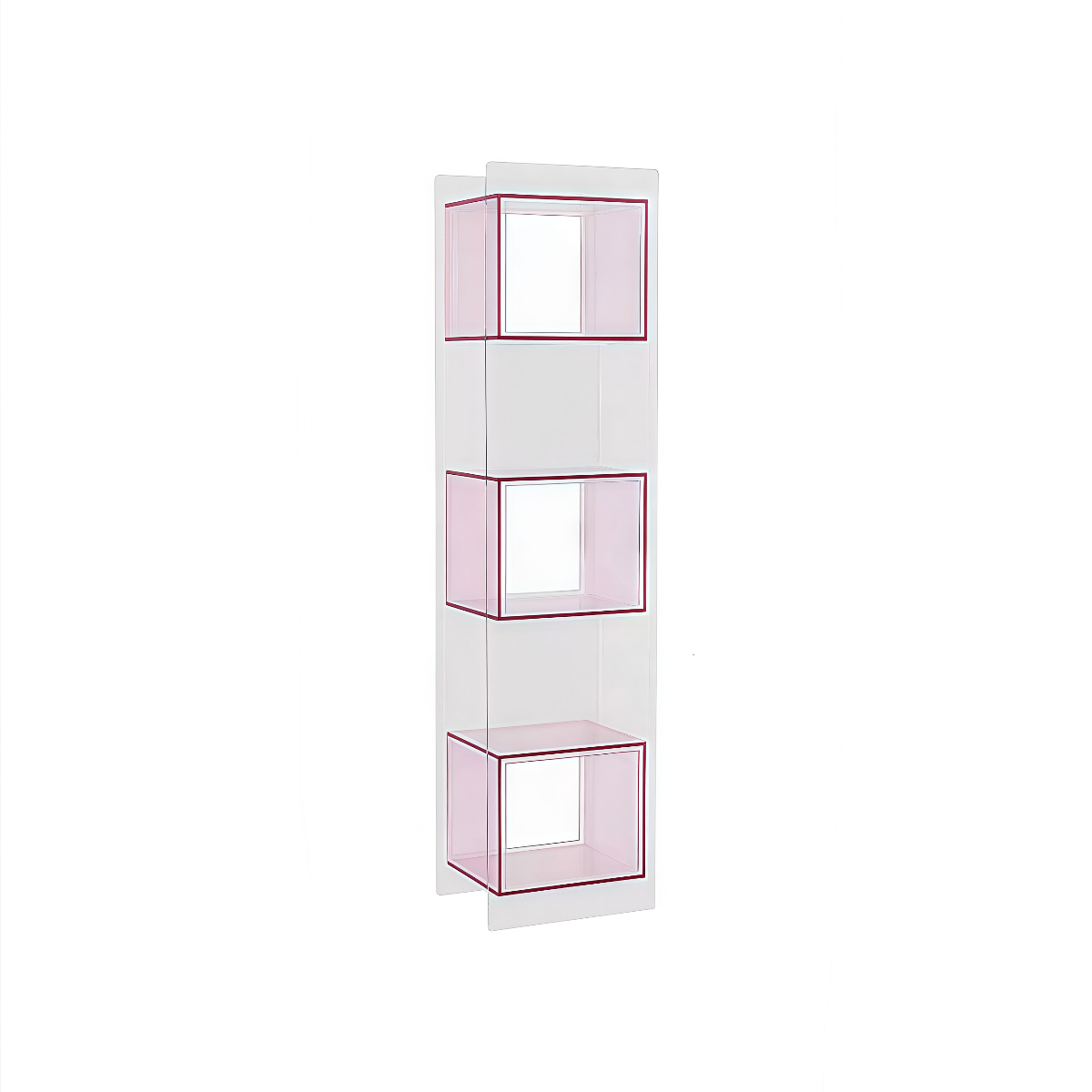 minimalist acrylic display rack for books and decor
