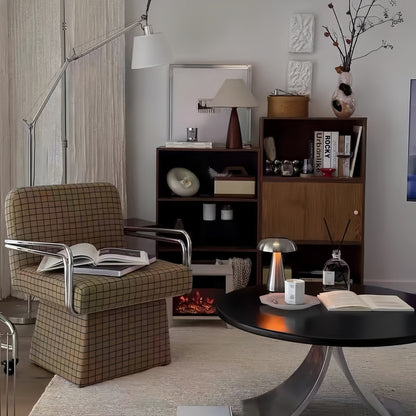 comfortable modern armchair with soft cushion