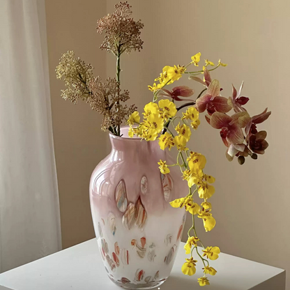 Blush Light Hand-Blown Glass Vase