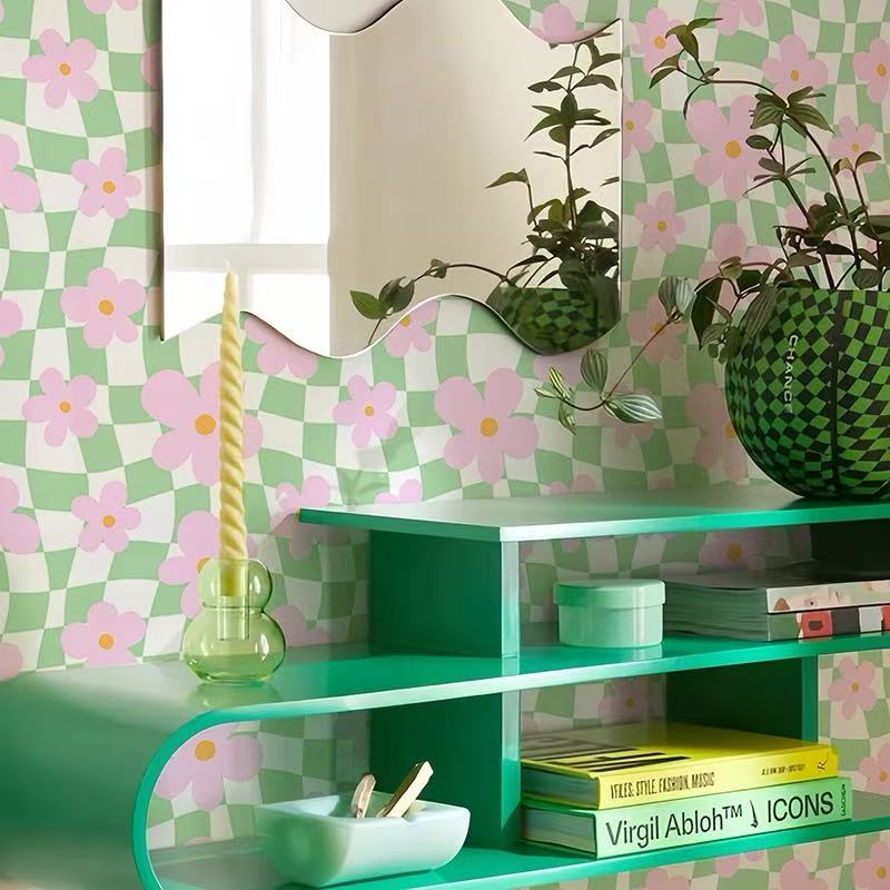 Retro Floral Peel and Stick Wallpaper