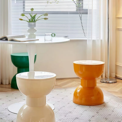Modern Hourglass Side Table