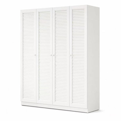 LUNA LOUVER Metal Wardrobe