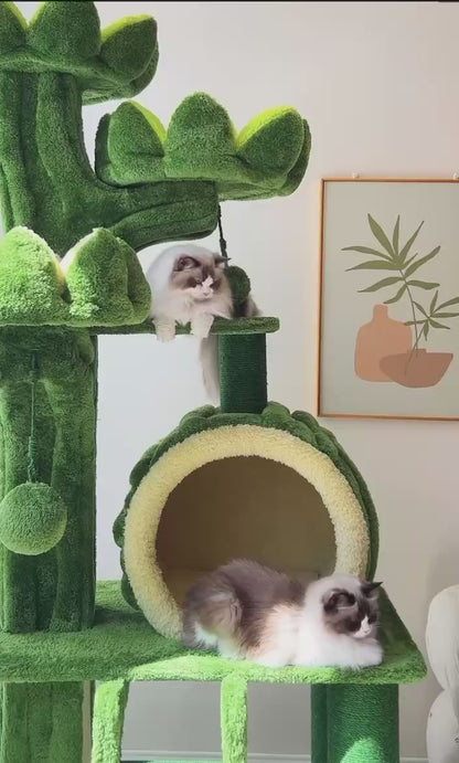 Large Lotus Design Cat Tree Tower