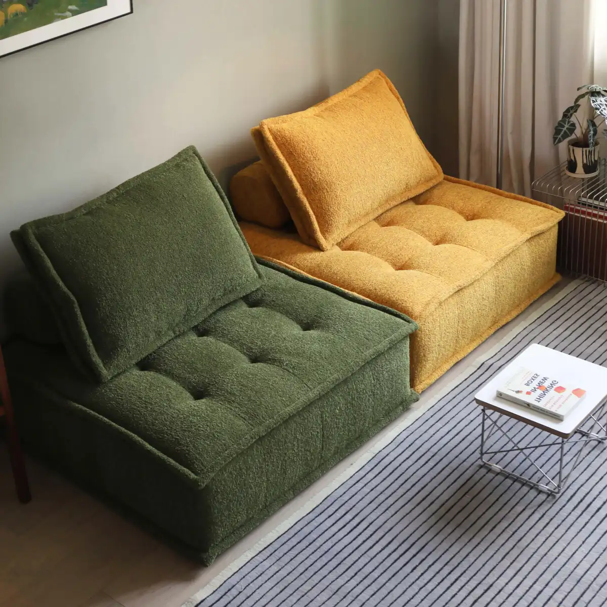 Modular Block Mochi Sofa™（Earthy yellow）