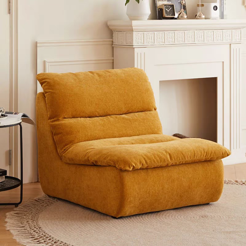 Mid-Century Chenille Mochi Sofa™ Lounge Chair（Yellow）