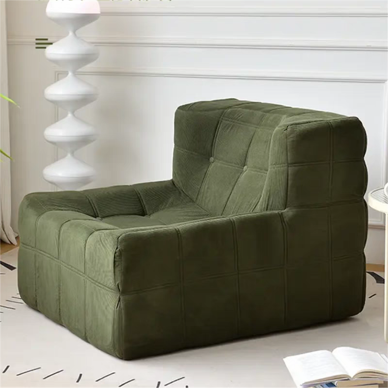 Box Tufted Mochi Sofa™ Lounge Chair（Green）