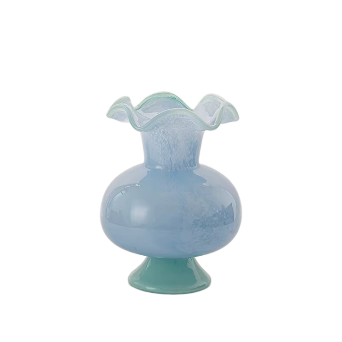 handcrafted vintage glass vase with elegant art detailing